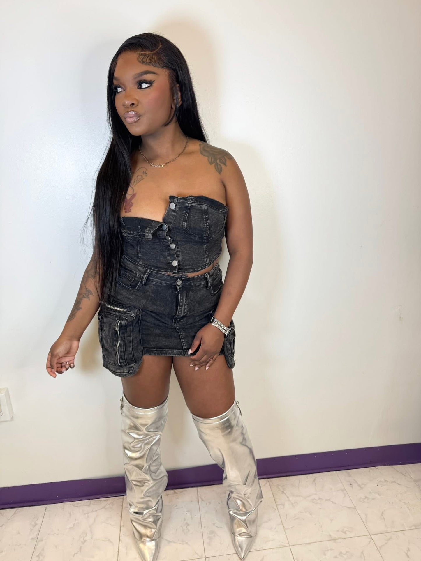 Jeaned Set